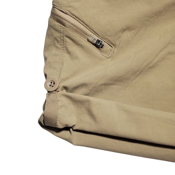 Orvis Jackson Convertible Shorts Women's 10 Shitake Beige Nylon Hiking Quick-Dry - Picture 3 of 9